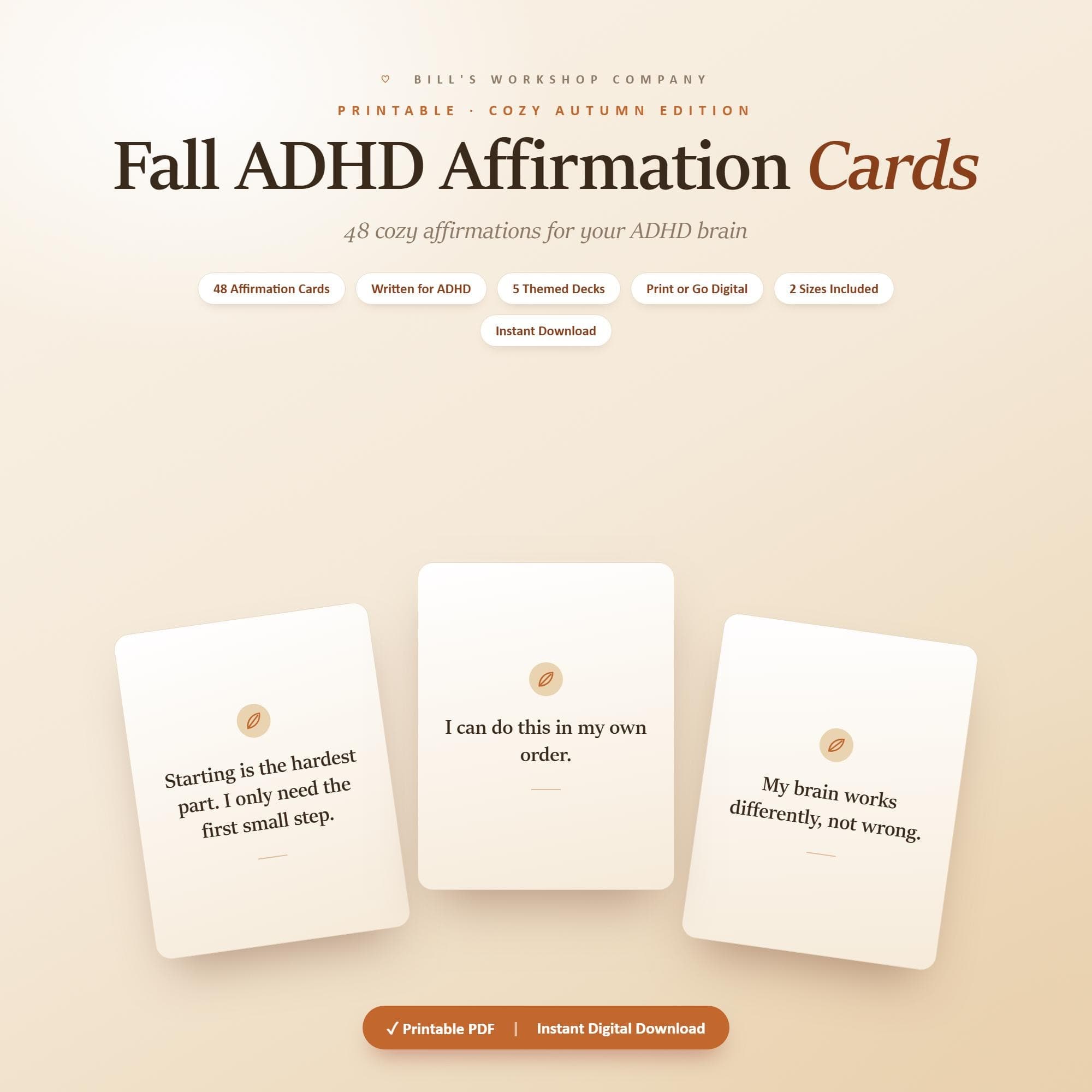 ADHD Affirmation Cards