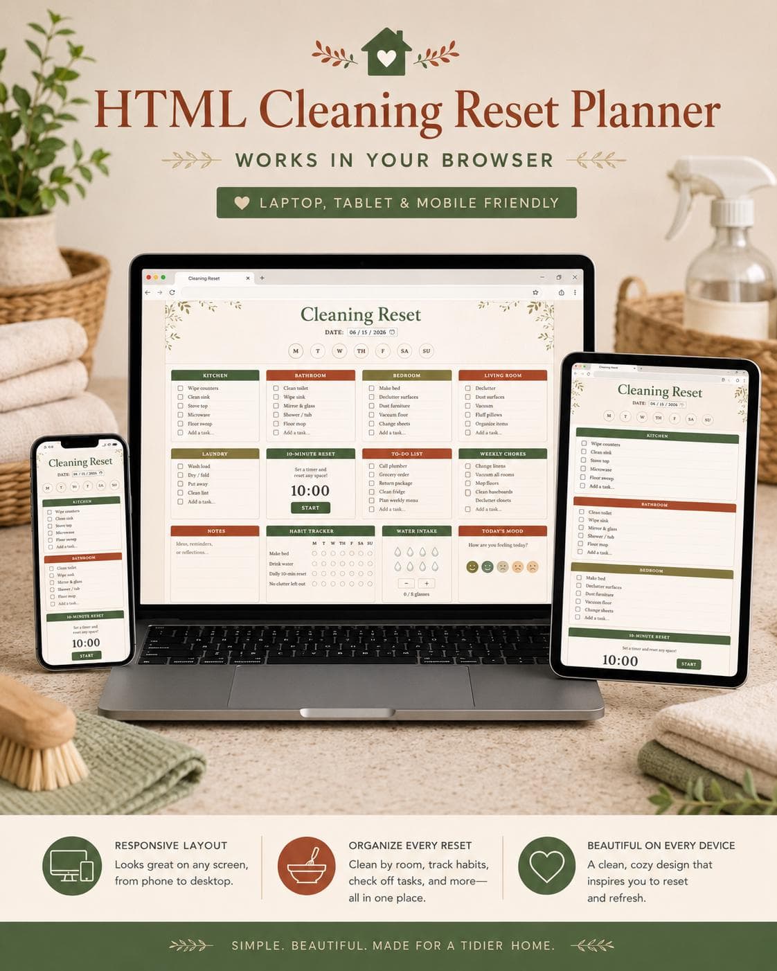 Autumn Cleaning Reset Planner