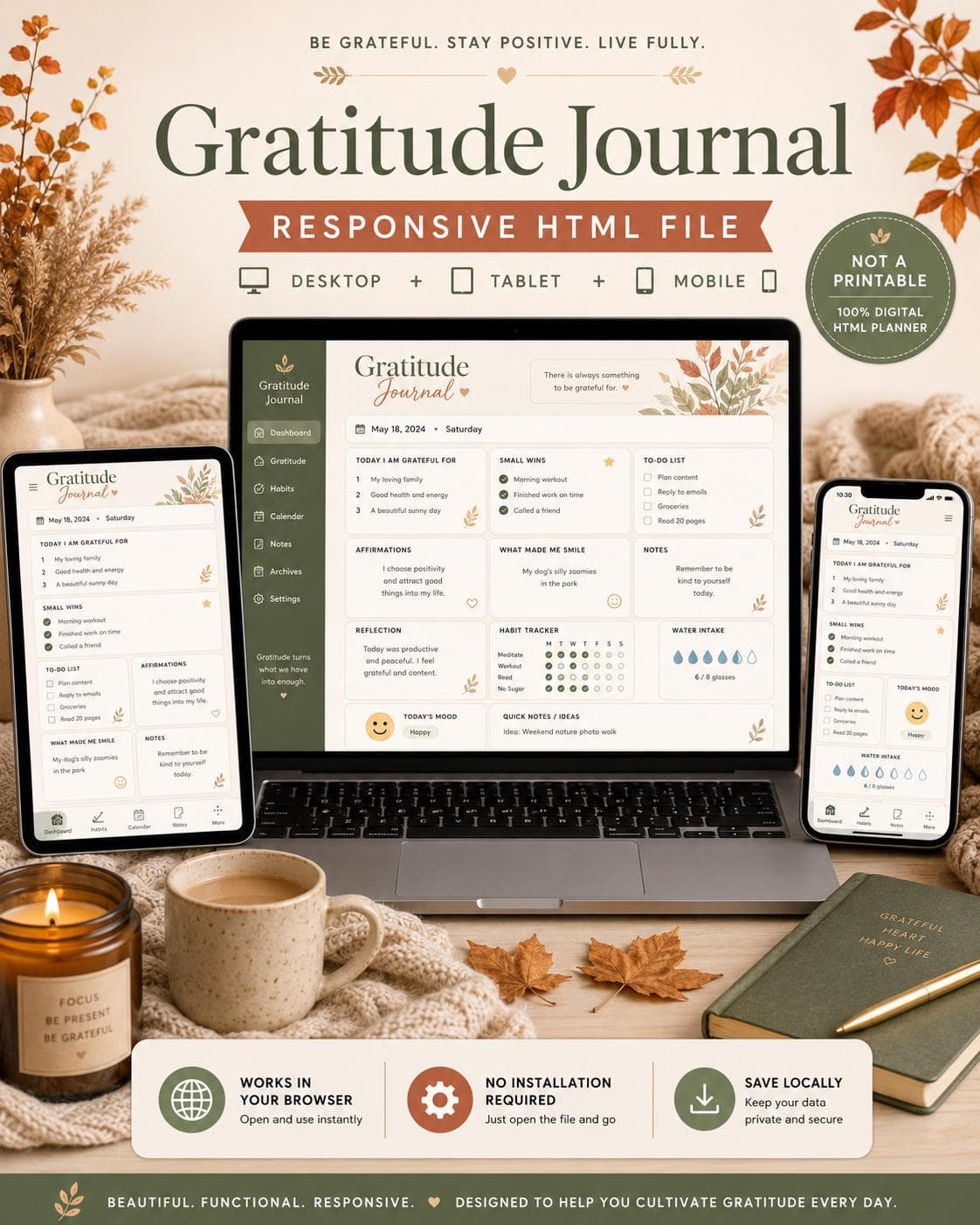 Autumn Gratitude Journal