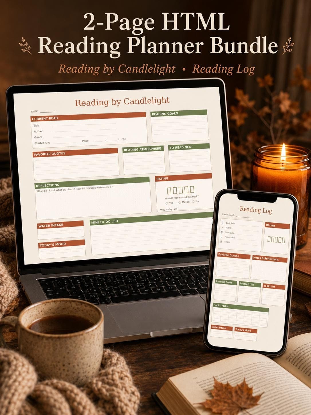 Book Lovers Reading Planner Bundle