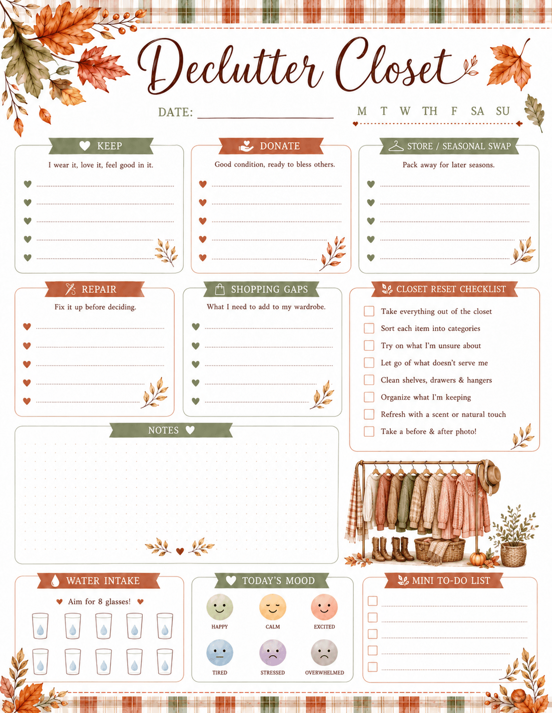 Declutter Closet