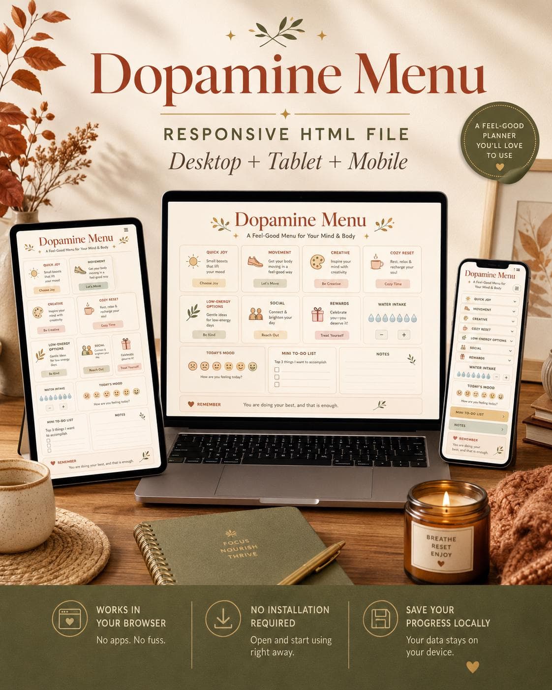 Dopamine Menu Planner