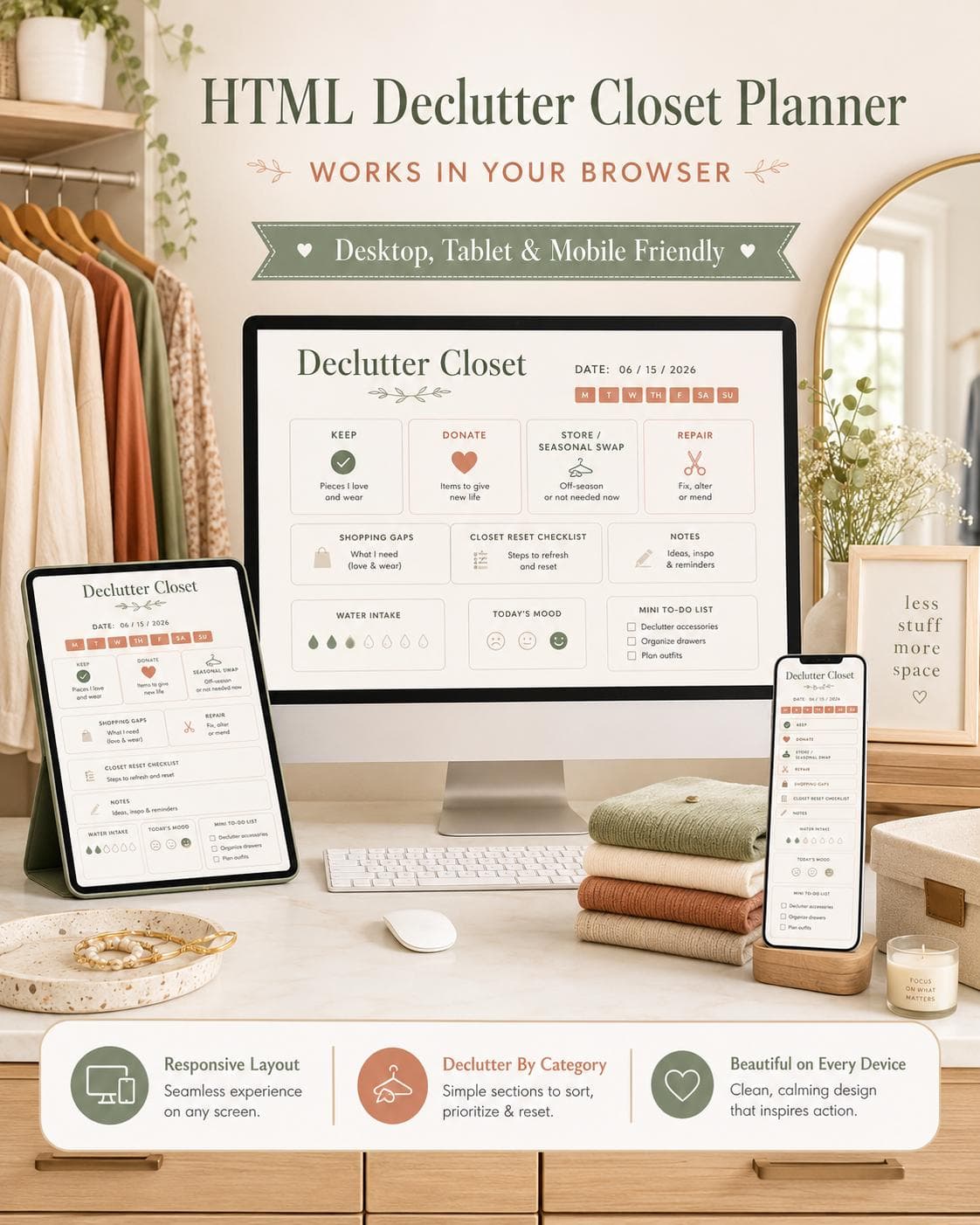 Autumn Closet Declutter Planner