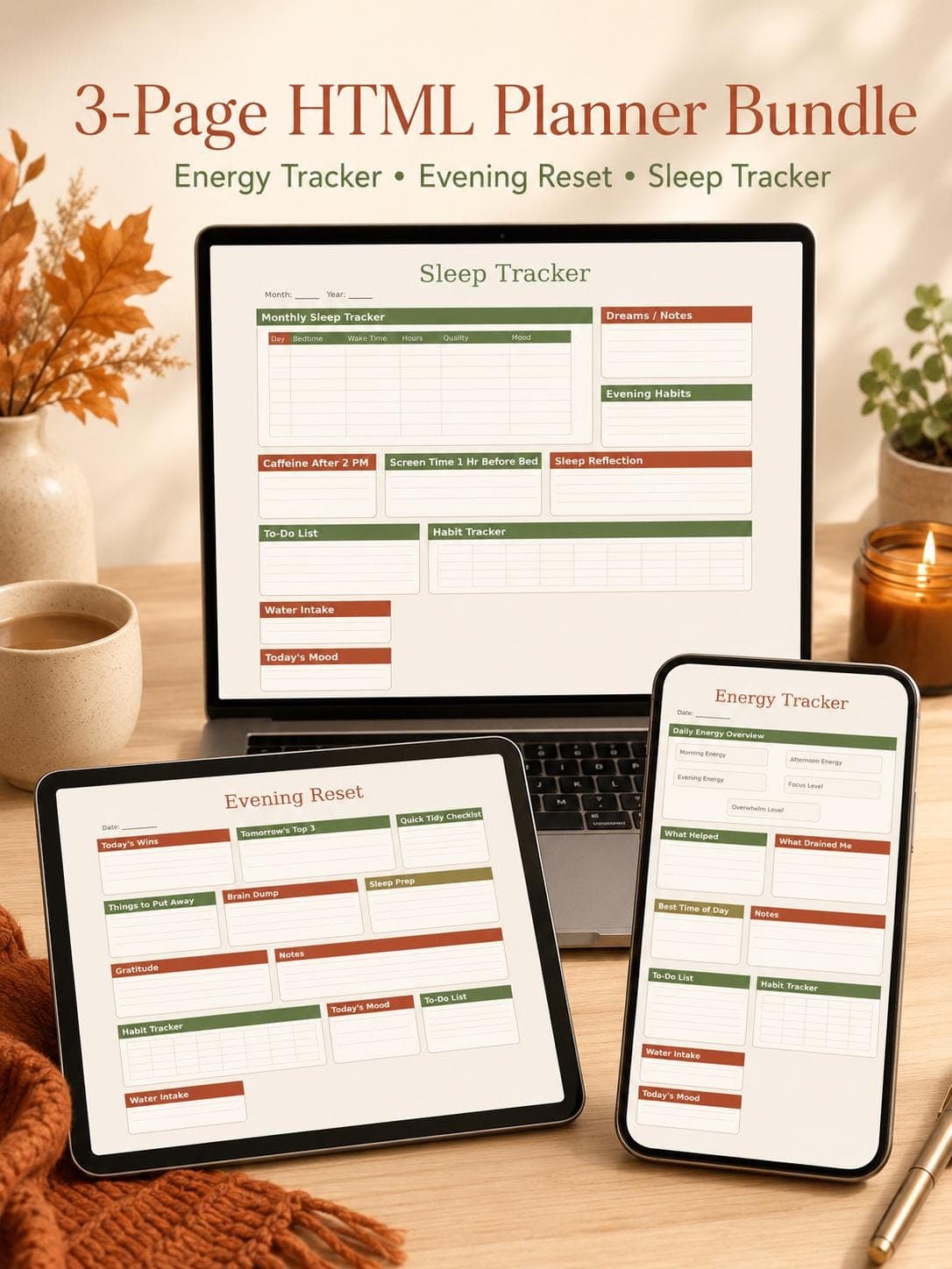 Rest & Recovery Planner Bundle